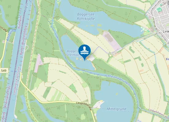 Map of LINKENHEIM BAGGERSEE