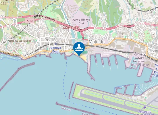 Map of SPIAGGIA MULTEDO