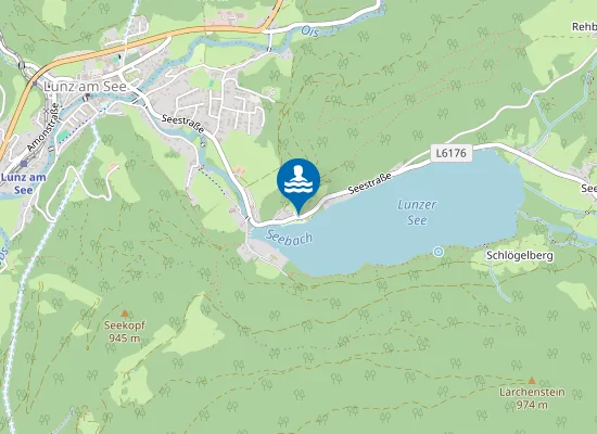 Map of LUNZER SEE, LUNZ