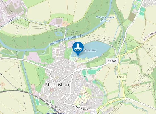 Map of PHILIPPSBURG ERNST FREYER BAD