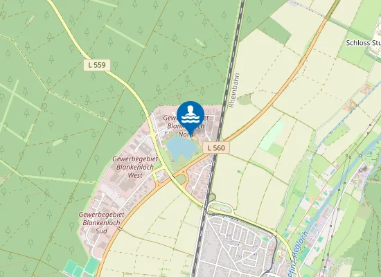 Map of BLANKENLOCH BAGGERSEE