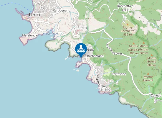 Map of FIASCHERINO CAMPING