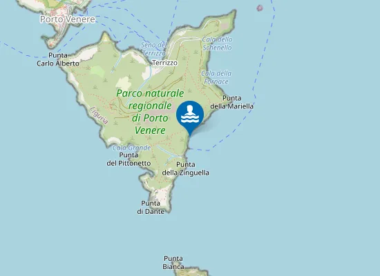Map of ISOLA PALMARIA POZZALE