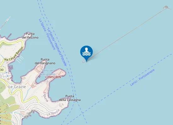 Map of DIGA FORANEA OVEST