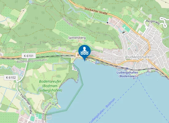 Map of BODMAN LUDWIGSHAFEN CAMPINGPLATZ SCHACHENHORN