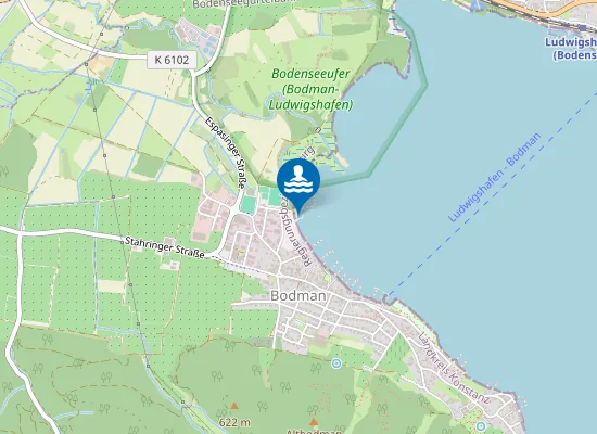 Map of BODMAN STRANDBAD