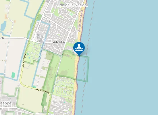 Map of LIDO DELLE NAZIONI - PUNTO C