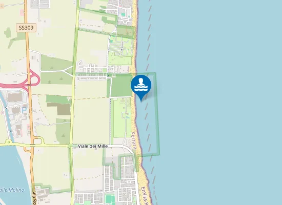 Map of PORTO GARIBALDI - PUNTO A