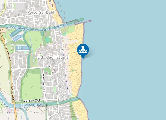 Map of LIDO ESTENSI - PUNTO B