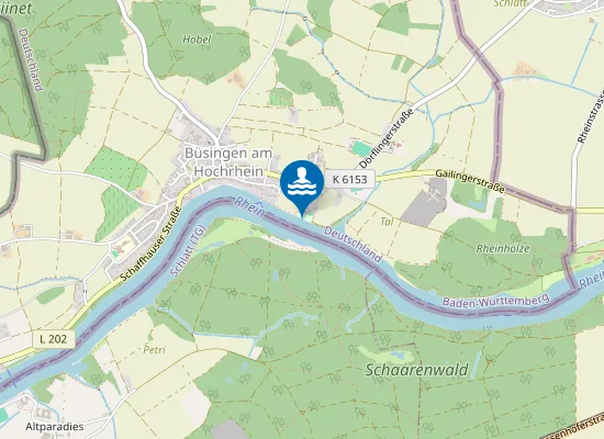 Map of BUESINGEN STRANDBAD