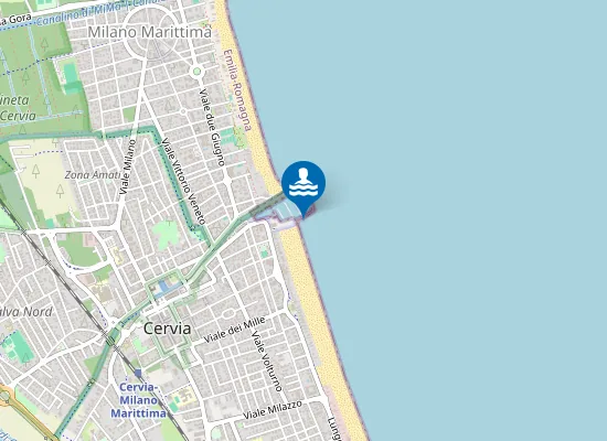 Map of 50 M S PORTO MARINA DI CERVIA