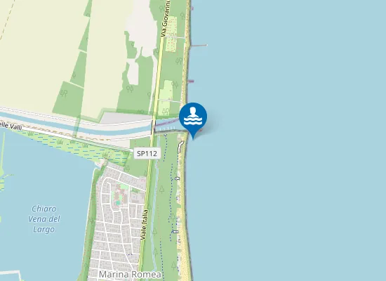 Map of MARINA ROMEA - 100 MS FOCE LAMONE