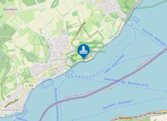 Map of GAIENHOFEN BADESTELLE GAIENHOFEN