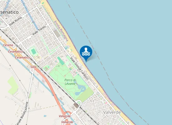 Map of CESENATICO - EX COLONIA AGIP