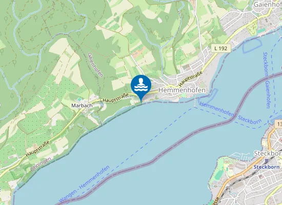 Map of HEMMENHOFEN BADESTELLE HEMMENHOFEN