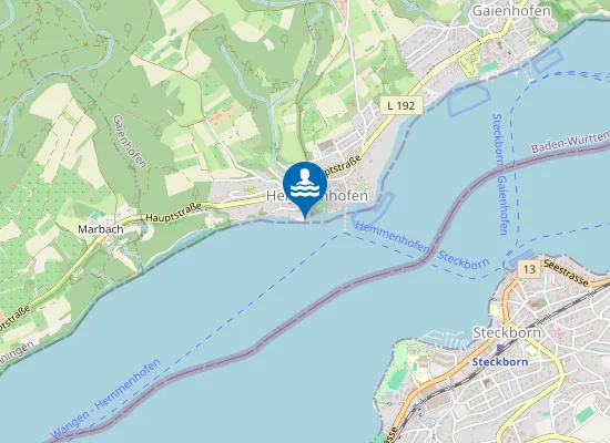 Map of HEMMENHOFEN BADEPLATZ HOTEL HOERI