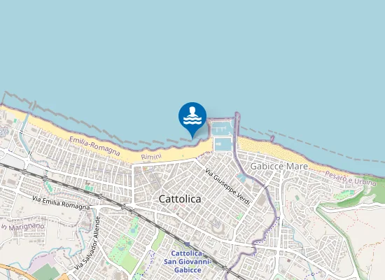 Map of CATTOLICA - TRA 1^ E 2^ SCOGLIERA