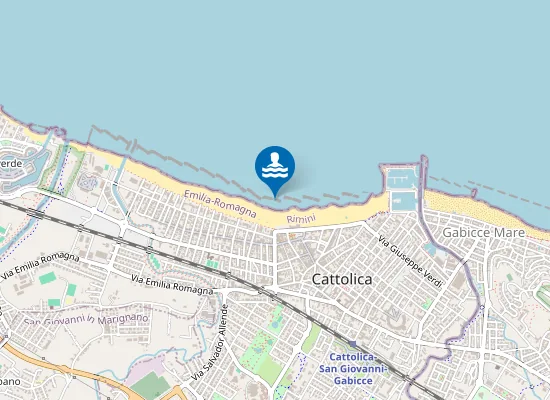 Map of CATTOLICA - VIALE FIUME