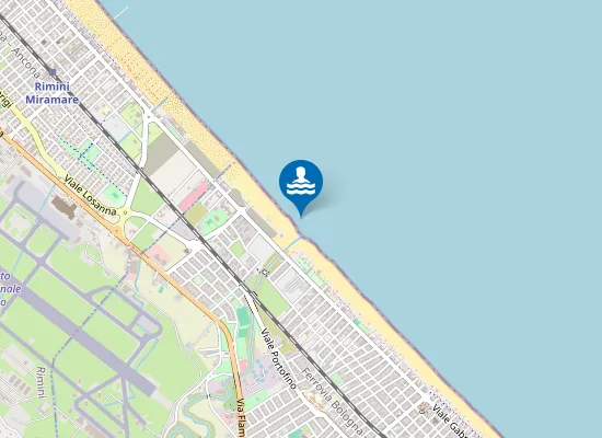 Map of RICCIONE - FOCE MARANO 50 MT N