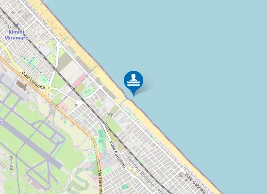 Map of RICCIONE - FOCE MARANO 50 MT S