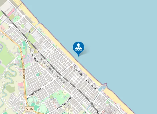 Map of RICCIONE - FOGLIANO MARINA