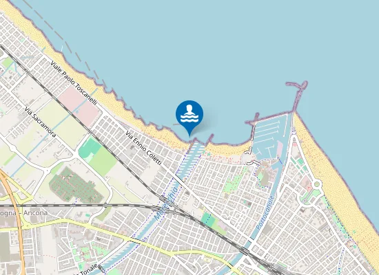Map of RIMINI - FOCE MARECCHIA 50 MT N