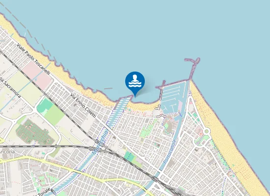 Map of RIMINI - FOCE MARECCHIA 50 MT S