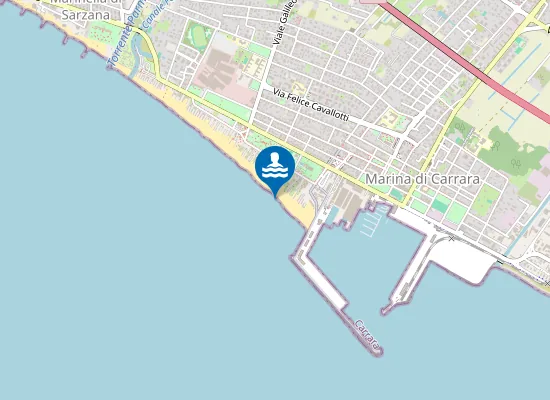 Map of MARINA DI CARRARA EST
