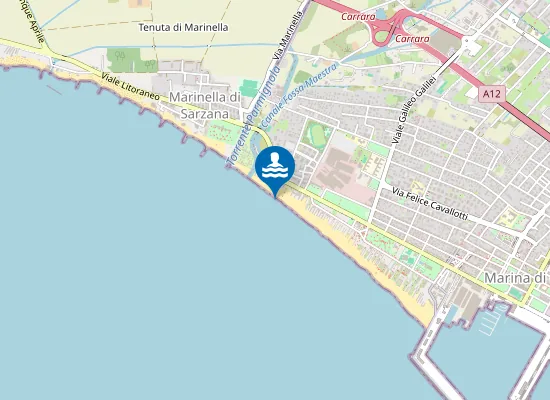 Map of MARINA DI CARRARA CENTRO