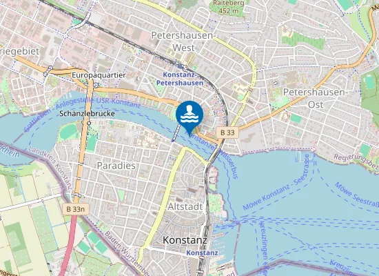 Map of PETERSHAUSEN RHEINSTRANDBAD