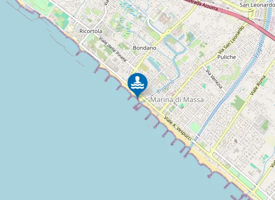 Map of DESTRA BRUGIANO