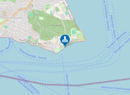 Map of KONSTANZ BODENSEE THERME