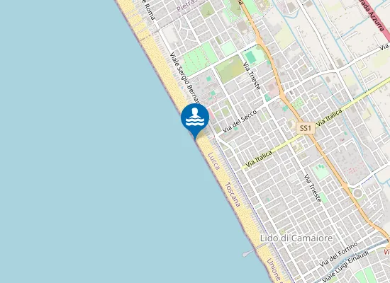 Map of LIDO DI CAMAIORE NORD