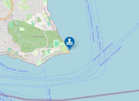 Map of KONSTANZ FREIBAD HORN