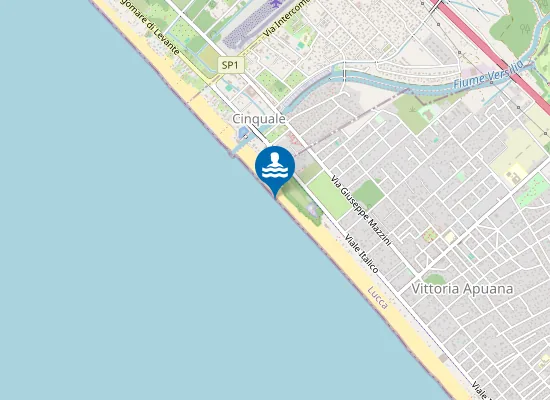 Map of FORTE DEI MARMI NORD