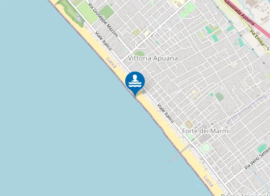Map of FORTE DEI MARMI - A NORD DEL PONTILE