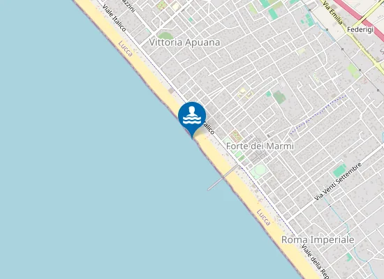 Map of FORTE DEI MARMI - PONTILE