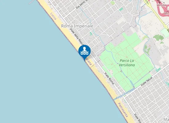 Map of FORTE DEI MARMI SUD