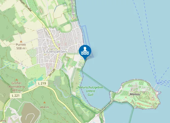 Map of LITZELSTETTEN CAMPING UBADEPLATZ