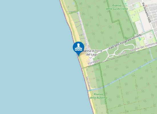 Map of MARINA DI TORRE DEL LAGO