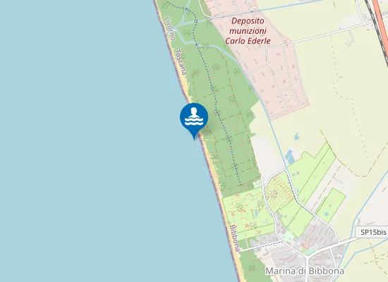 Map of PINETA NORD DI BIBBONA