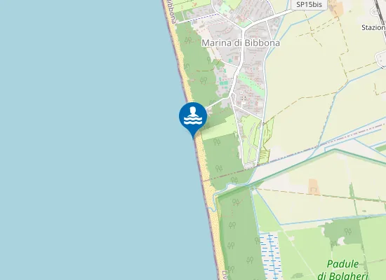 Map of CAMPEGGI SUD DI BIBBONA