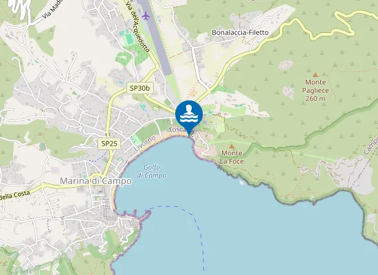 Map of MARINA DI CAMPO-LOC. LA FOCE