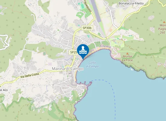 Map of MARINA DI CAMPO CENTRO