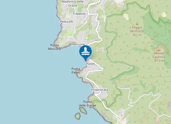 Map of SPIAGGIA DI PARETI
