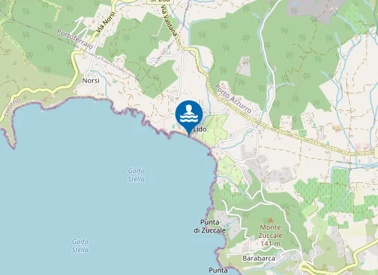 Map of CAPOLIVERI LIDO