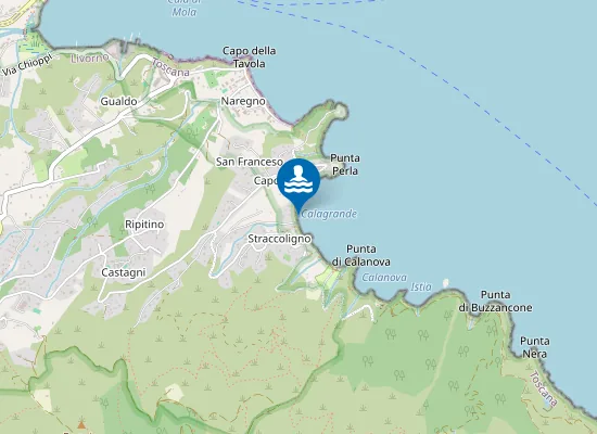 Map of CAPOLIVERI - COSTA EST