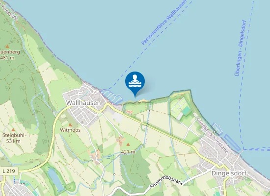 Map of DETTINGEN STRANDBAD WALLHAUSEN