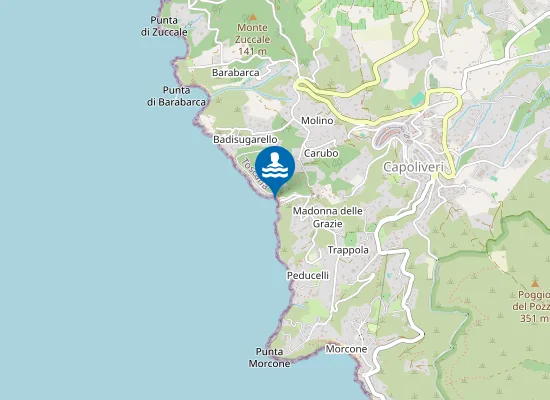 Map of SPIAGGIA DELLA MADONNA