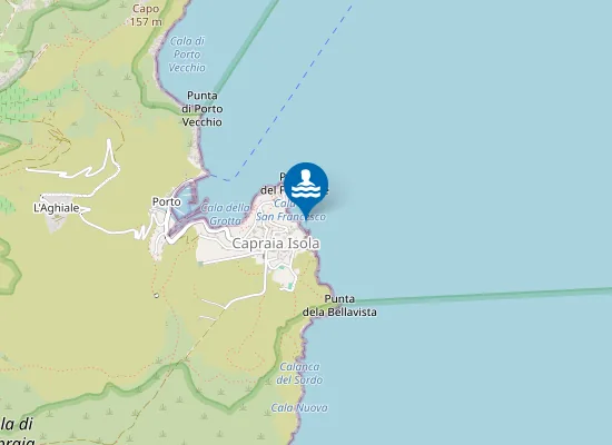 Map of CAPRAIA SUD-EST